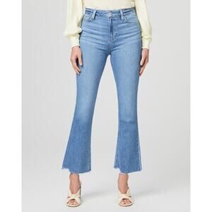 Paige Claudine Darling Wisiesta Hem Slim Boot Cut Jean Denim Blue Size 31 NWT